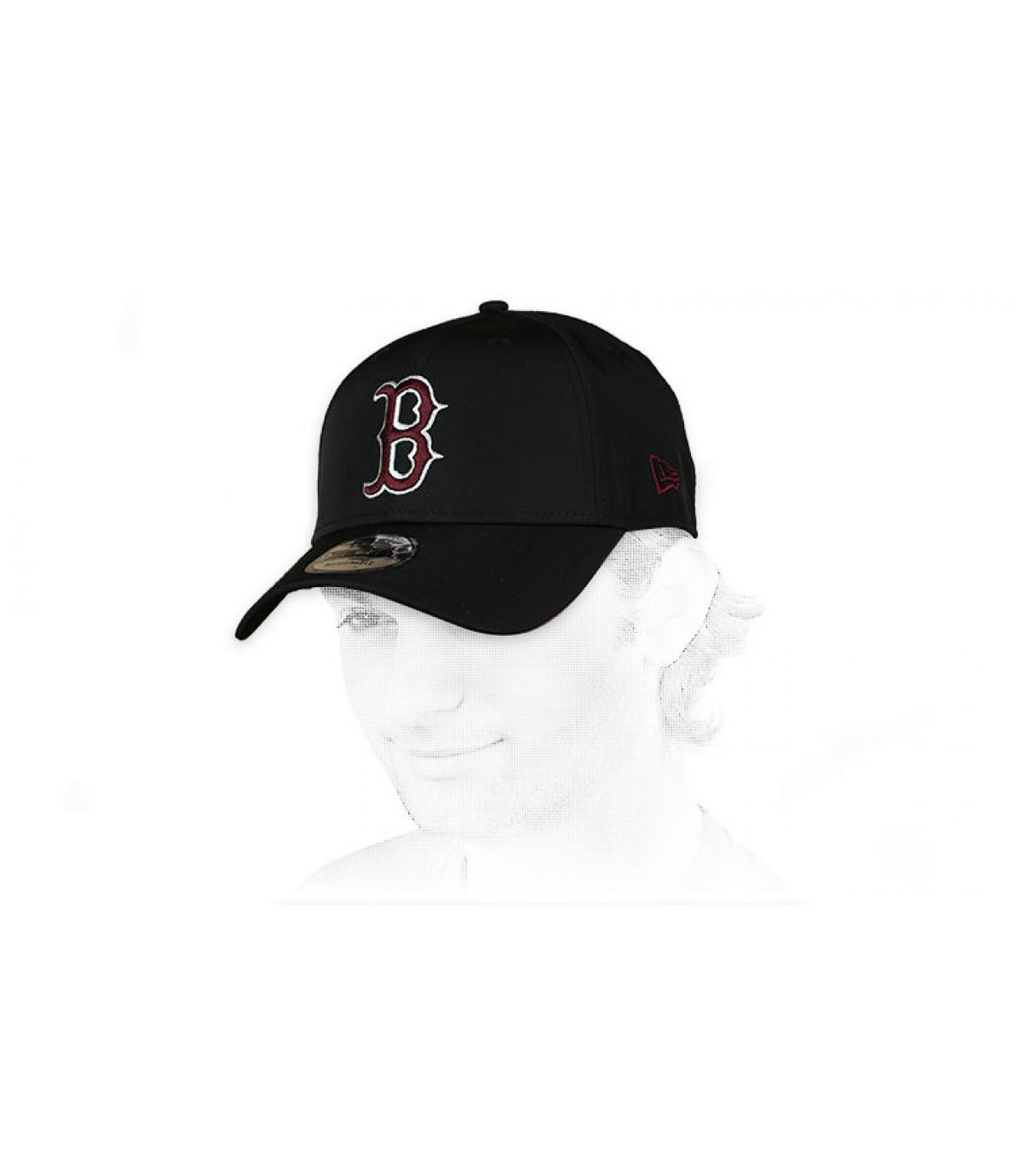 Cap B schwarz MLB 940 Boston black